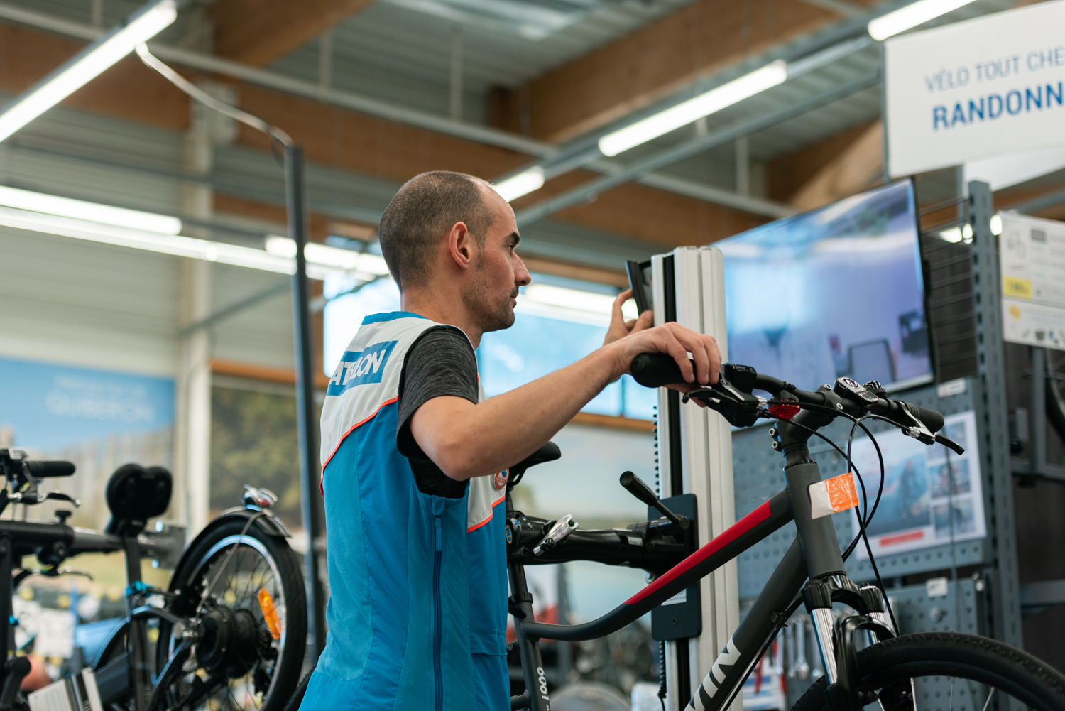 Réparateur de vélo Decathlon