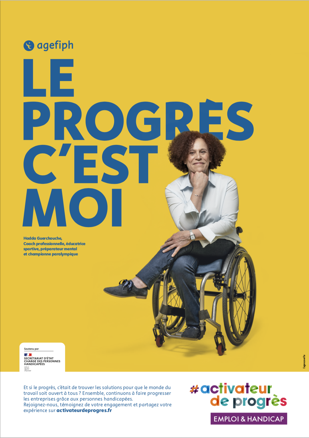 Affiche Le progrès c'est moi 2021