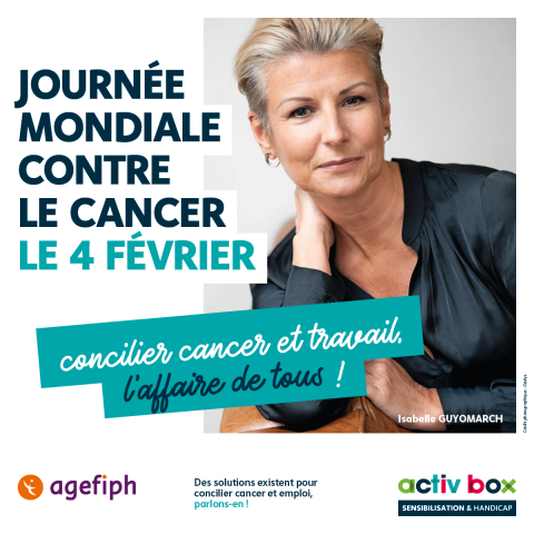 journée mondiale contre le cancer visuel réseaux sociaux