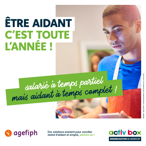 Etre aidant c'est toute l'année ! Salarié à temps partiel, mais aidant à temps complet !