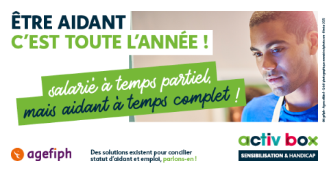 Etre aidant c'est toute l'année ! Salarié à temps partiel, mais aidant à temps complet !