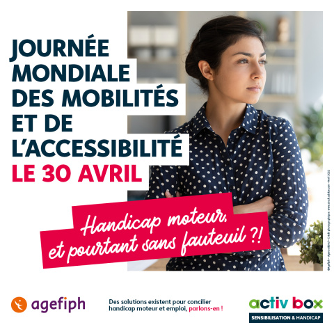 Journée mondiale des mobilités et de l'accessibilité le 30 avril handicap moteur et pourtant sans fauteuil