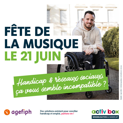 Fête de la musique le 21 juin Handicap & réseaux sociaux, ça vous semble incompatible ? 