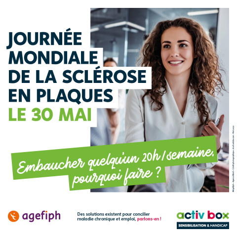 Journée mondiale de la sclérose en plaque le 30 mai Embaucher quelqu'un 20h/semaine, pourquoi faire ? 