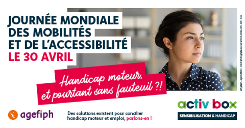 Journée mondiale des mobilités et de l'accessibilité le 30 avril handicap moteur et pourtant sans fauteuil