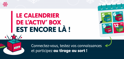 Le Calendrier de l'Actvi'Box est encore là ! 