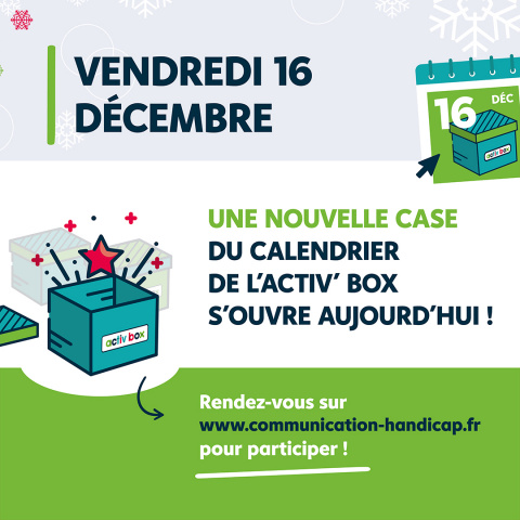 Le Calendrier de l'Activ'Box - Vendredi 16 décembre ! 