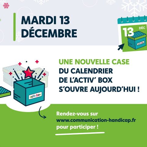 Le Calendrier de l'Activ'Box - Mardi 13 décembre ! 