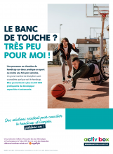 Affiche "LE BANC  DE TOUCHE ? TRÈS PEU POUR MOI !"