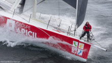 Damien Seguin skipper du bateau Apicil