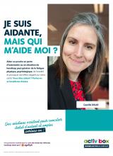 JE SUIS AIDANTE, MAIS QUI M'AIDE MOI ? Aider un proche en perte d'autonomie ou en situation de handicap peut générer de la fatigue physique, psychologique, de l'anxiété et provoquer des effets négatifs sur votre santé. Vous êtes aidant ? Parlez-en et bénéficiez d'aides. Des solutions existent pour concilier statut d'aidant et emploi, parlons-en ! Une production réalisée dans le cadre du réseau des référents handicap animé par l'agefiph. Activ box sensibilisation et handicap. 