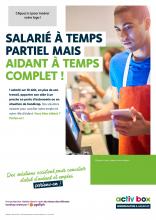 SALARIÉ À TEMPS PARTIEL MAIS AIDANT À TEMPS COMPLET ! 1 salarié sur 10 doit, en plus de son travail, apporter son aide à un proche en perte d'autonomie ou en situation de handicap. Des solutions existent pour concilier votre emploi et votre rôle d'aidant. Vous êtes aidant ? Parlez-en ! Des solutions existent pour concilier statut d'aidant et emploi, parlons-en ! activ box - sensibilisation et handicap Une production réalisée dans le cadre du réseau des référents handicap animé par l'agefiph.